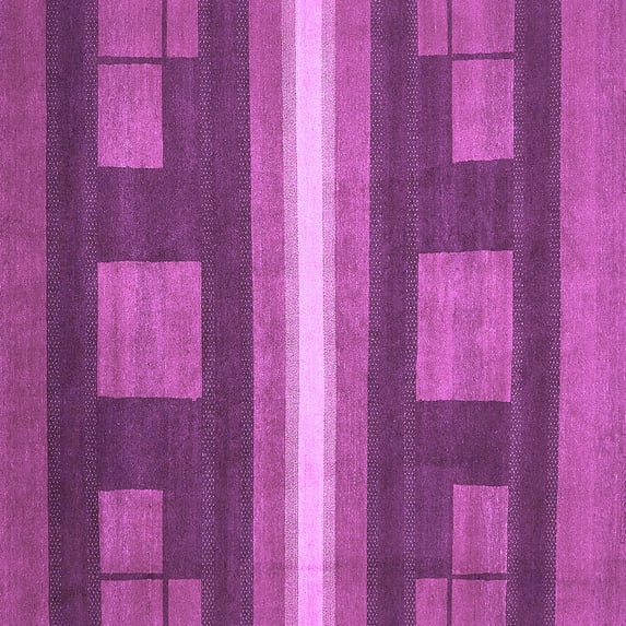 Ahgly Company Indoor Square Abstract Purple Modern Area Rugs, 6' Square