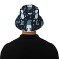 thumbnail image 3 of Balery Gnome and Snowflakes Sun Hats for Men Women Bucket Hat UPF 50+ Buckey Hat Boonie Hat Foldable UV Protection Hiking Beach Fishing Summer, 3 of 9