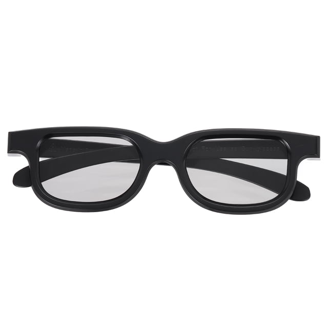 Gafas de visualización 3D polarizadas, gafas 3D circulares pasivas, negras