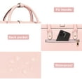 thumbnail image 6 of Mosiso Laptop Tote Bag for Women, 15-15.6 inch PU Leather Shoulder Bag Convertible Backpack, Casual Travel Handbag Office Work Computer Briefcase, Pink, 6 of 8