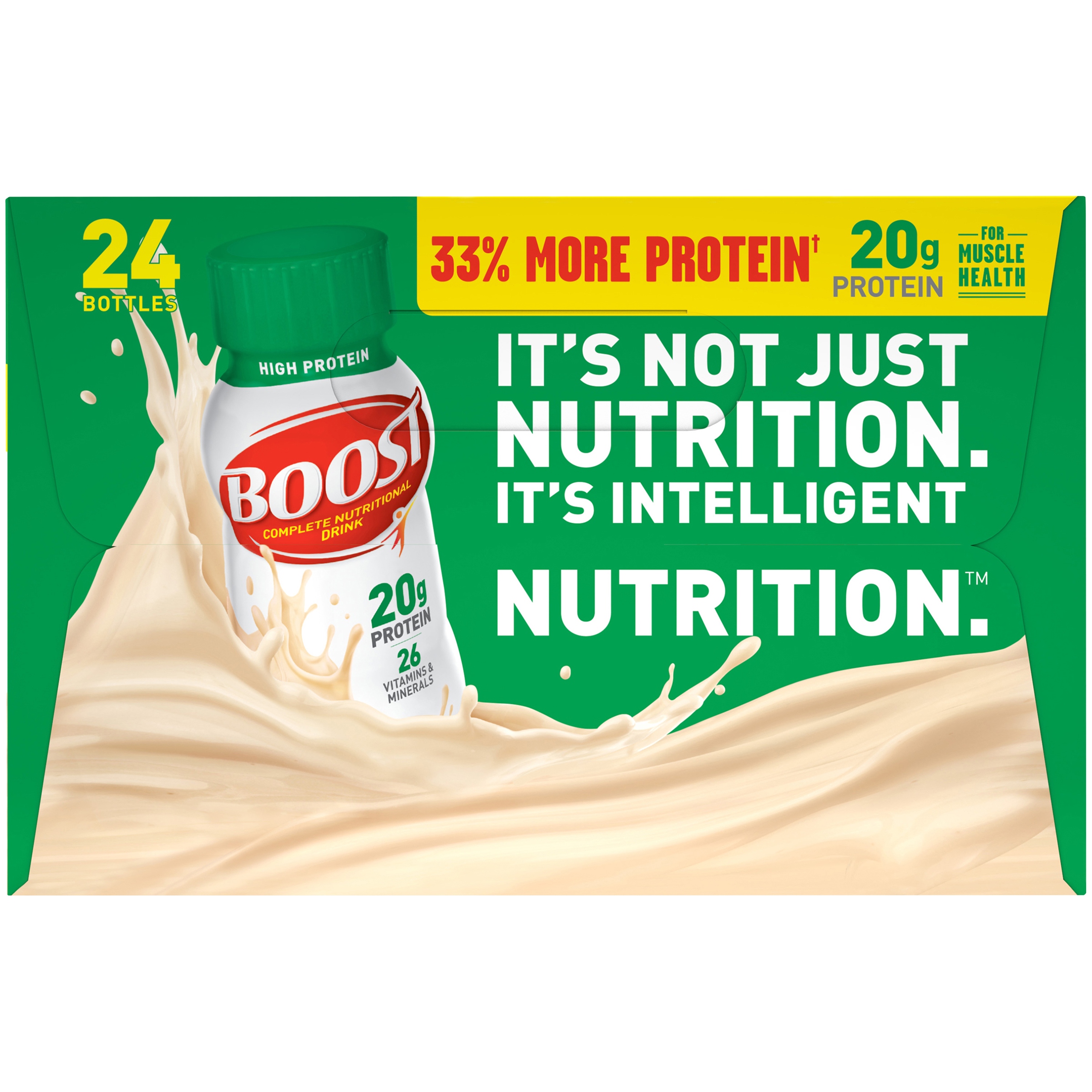 (2 pack) BOOST HIGH PROTEIN Very Vanilla 24-8 fl. oz. Bottles