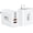 White, variant on USB C  Charger Block, 60W USBC Wall Charger Plug, 2Pack 5-Port Type C Phone  Cubes Power Adapter Multiport Brick for  17/16/15/14/13/12/11/Pro Max/Plus/Air, iPad mini/Pro,Galaxy S25