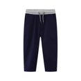 thumbnail image 3 of HILEELANG Toddler Boy Chino Pants School Uniform Elastic Stretch Khaki Navy Cargo Joggers 3T, 3 of 5