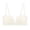 White, variant on Front Closure Convertible Bra Detachable Straps Wireless Push Up Strapless Bandeau Seamless Invisible Underarm Smoothing Support Bra For Backless Dresses