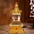 thumbnail image 3 of Maytalsory Gold Stable And Low Center Of Gravity Nature Crystal Made Buddha Statue Exquisite Craft Office Home, 3 of 6
