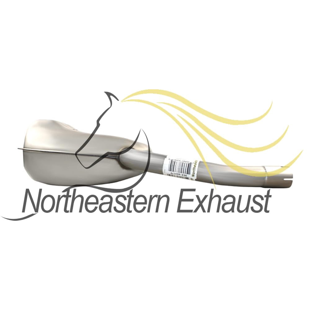 Northeastern Exhaust Passenger Side Muffler Fits 2008-2015 Volvo XC70 3.2L - Direct Fit | Stainless Steel Exhaust