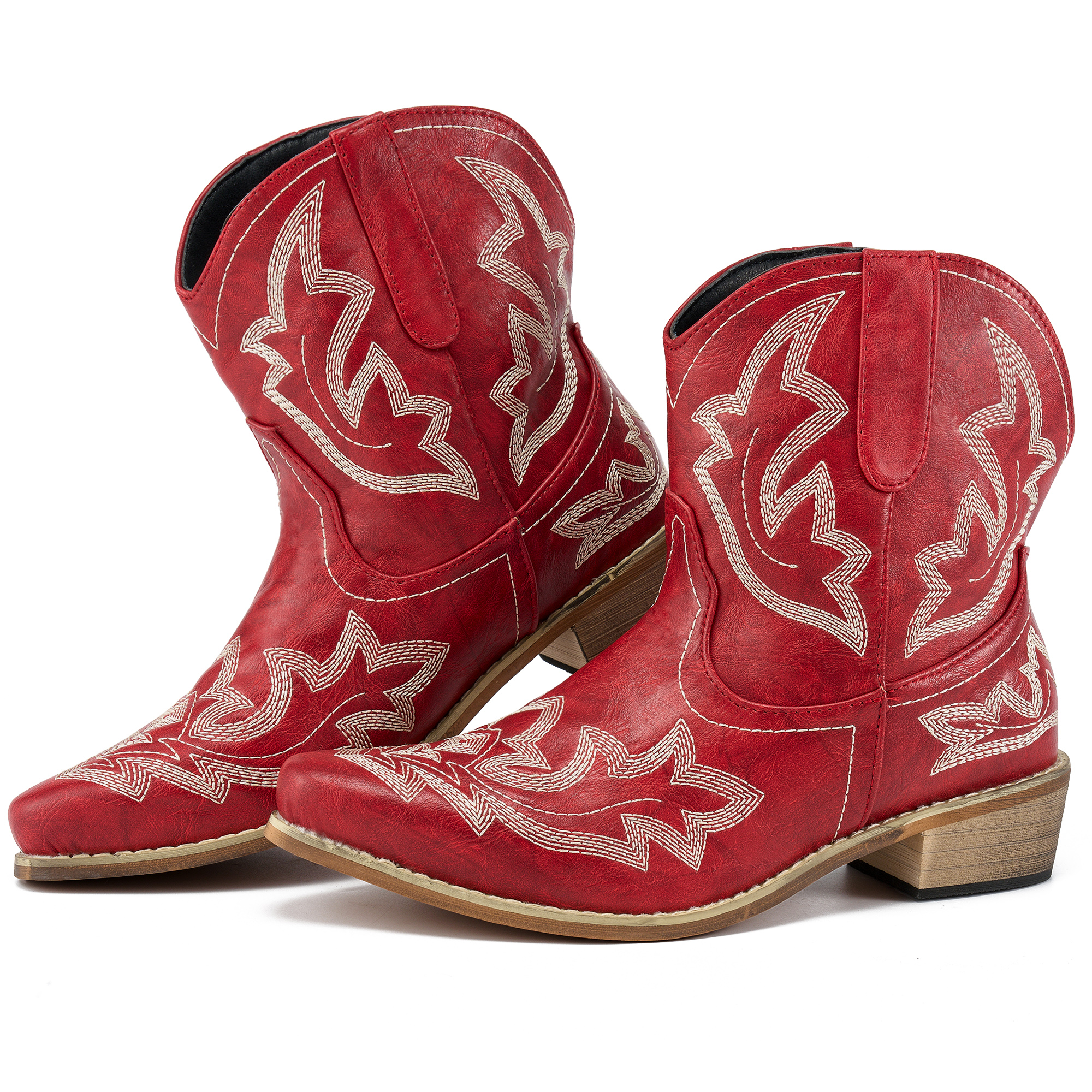 Ecetana Women's Western Cowboy Ankle Booties photo 1