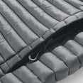 thumbnail image 6 of Mrmaere Men's Hooded Jacket Contrast Fabric Quilted Warm Outerwear for Daily & Casual Wear Gray L, 6 of 7