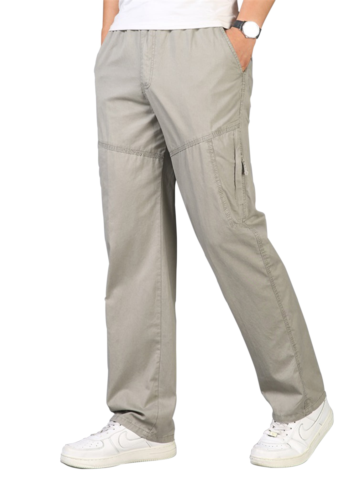 New Mens Hutson Harbour Elasticated Rugby Combat Cargo Work Loose Fit Trousers 