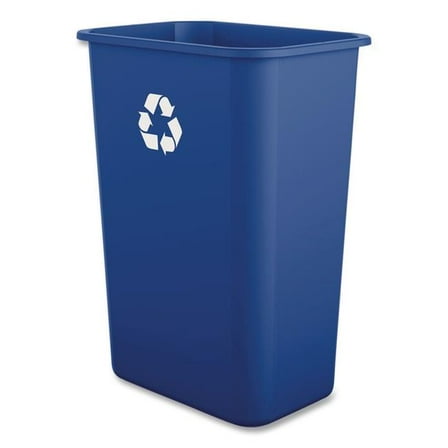 10 Gallon Polypropylene Recycling Container - Blue