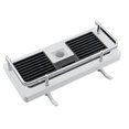 thumbnail image 2 of Oleegame 2PC Spoon And Lid Rest Shower Rod Storage Shelf Wall Mount Bathroom Shampoo Conditioner Shelf Rack Shower Caddy No Drilling Hollow Shower Slide Bar Holder Basket, 2 of 9