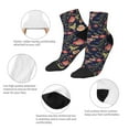 thumbnail image 5 of Pofeuu Flower Print 30cm Socks, Adult Running Hiking Socks for Youth and Adult, 5 of 7
