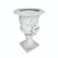 thumbnail image 2 of Alena Outdoor Light Weight Concrete Chalice Garden Urn Planter, Antique White, 2 of 6