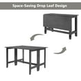 thumbnail image 3 of Harper & Bright Designs Farmhouse Wood Extendable Dining Table with Drop Leaf for Small Places, Gray, 3 of 9