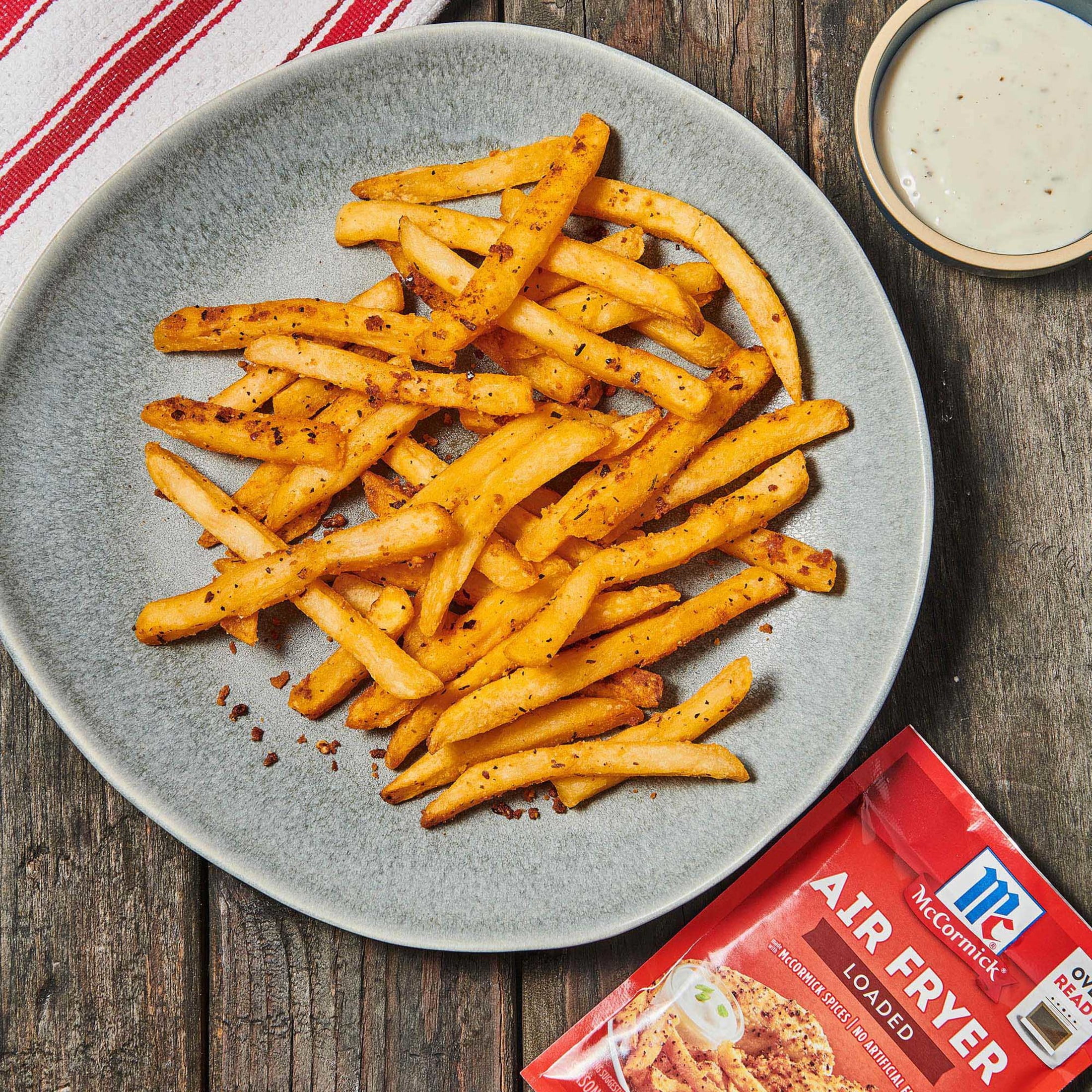 (2 pack) McCormick Air Fryer Loaded Seasoning Mix, 1.25 oz Packet