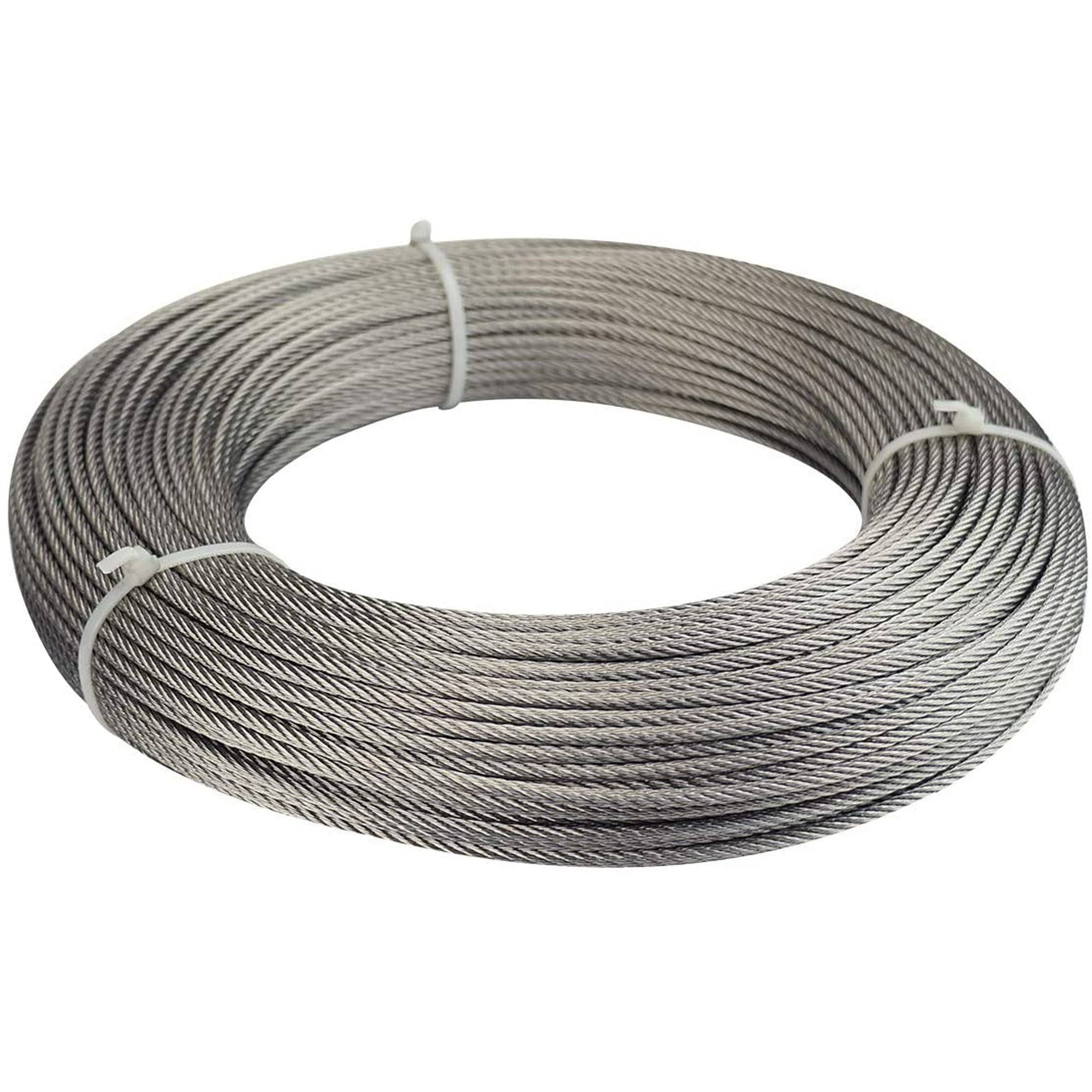 1/16 Inch Stainless Steel Cable 65Ft，Outdoor Lights Hanging,Globe String  Lights Suspension,7X7 Strand Core,365Lbs Breaking Strength Wr08 | Walmart  Canada