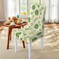 thumbnail image 4 of TSOVTHRID Green Shamrock Leaf Print Tablecloth Stretch Dining Chair Slipcovers Removable Table Cloth Chair Dustproof Cover Furniture Protector for Kitchen St. Patrick's Day Decor, 7 Pcs, 4 of 6