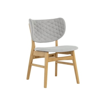 PETRA DINING CHAIR – NATURAL - LIGHT GREY (Set of 2)