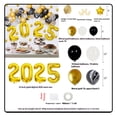 thumbnail image 5 of Balloon garland arch kit 2 set balloons for Birthday 2025 new year eve graduation retirement Party Decorations, 5 of 5
