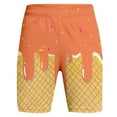 thumbnail image 3 of Shorts pour Filles Orange Taille Haute à Enfiler Robe d'Été pour Tout-Petits Plage 4-5 Ans, 3 of 3