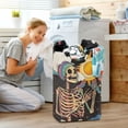 thumbnail image 5 of Yayeee Freestanding Laundry Hamper with Handle Collapsible Large Storage Basket for Clothes, Skeleton with Sun, 5 of 7