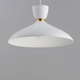 thumbnail image 5 of 11304WTSBR-Maxim Lighting-Carillon - 1 Light Pendant-8.75 Inches Tall and 15.75 Inches Wide-White/Satin Brass Finish    -Traditional Installation, 5 of 5