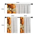 thumbnail image 4 of LALILO Kitchen Curtains and Valances Set of 3 36" Orange Window Treatment Tiers for Window Decor, 4 of 5
