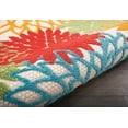 thumbnail image 6 of Nourison Tropical Oasis Indoor/Outdoor Modern Floral Green 2'3" x 8' Area Rug, (8' Runner), 6 of 8