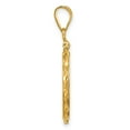 thumbnail image 3 of FJC Finejewelers 14 kt Yellow Gold Twisted Ribbon 17.8mm x 1.35mm Screw Top Coin Bezel Pendant, 3 of 6