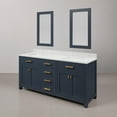 thumbnail image 3 of Water Creation Madison 72" Wood Double Bathroom Vanity in Blue & Gold, 3 of 8