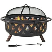Alder Wood Burning Lightweight Grill Pit & Fire Pit Bowl For Camping Outdoors