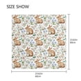 thumbnail image 3 of Wobogo Easter Brown Bunny Eggs Square Scarf 23.62 x 23.62 In Lightweight Polyester Silk-Feel Neck Scarf for Women Fashion Head Scarf Hair Wrap Bandana, 3 of 6