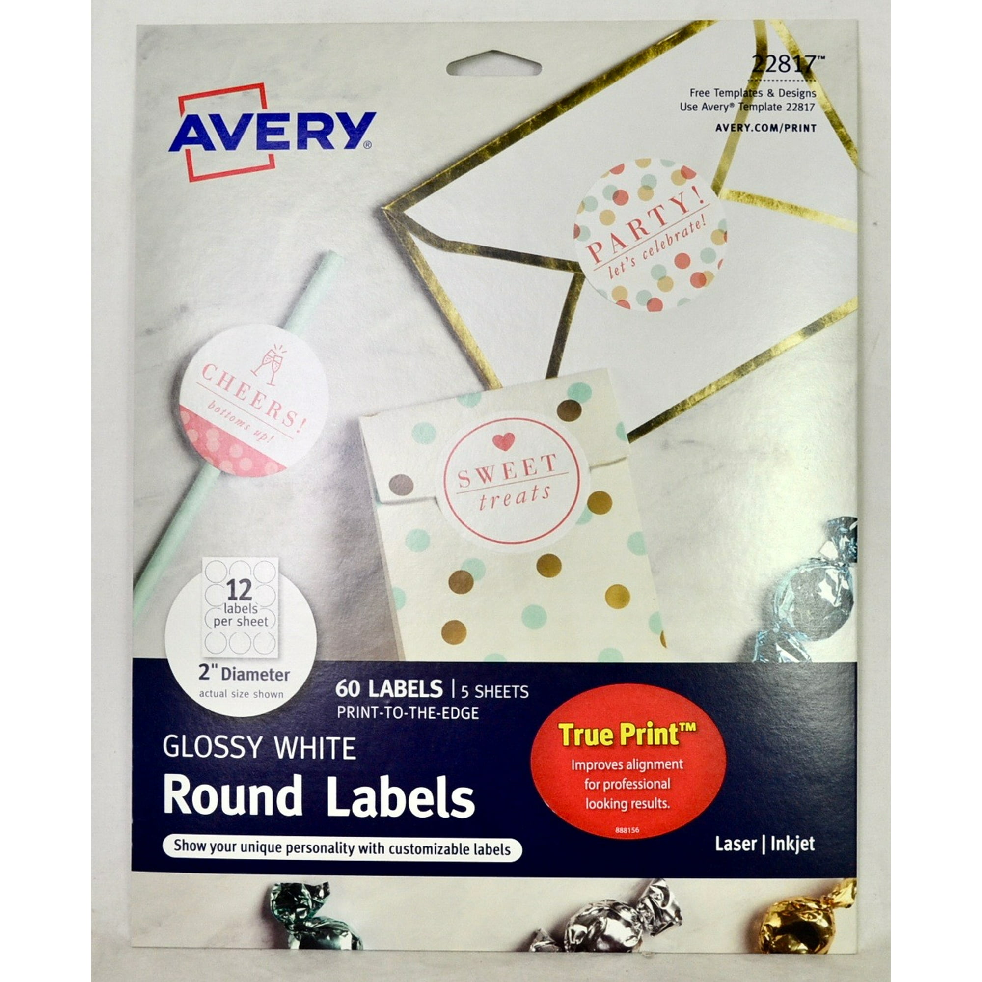 Avery Print To The Edge Round Labels