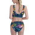 thumbnail image 3 of Picia Undersea Animals Women's High Waisted Bikini Scoop Neck Swimsuit Two Pieces Bathing Suit-X-Large, 3 of 8