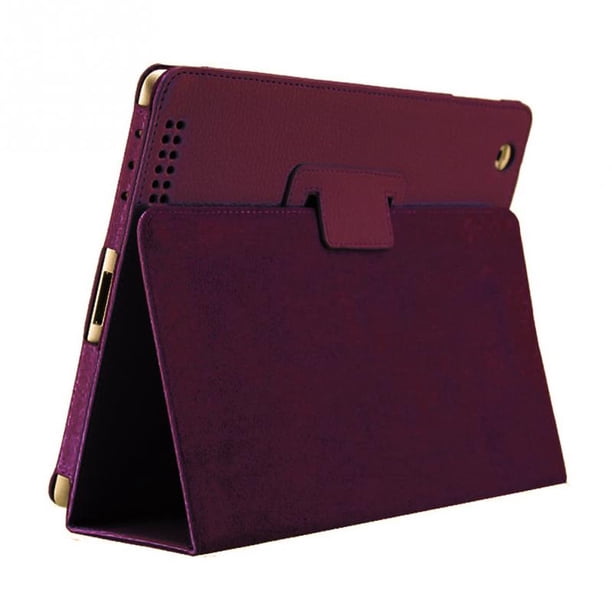 Litchi Grain Tablet Case Cover Dual Folding Pu Leather Protector Para Ipad 2 3 4 Eigraketly EL013730-05