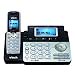 New Vtech 2-Line Expandable Cordless Phone System W/Digital Answering Blue Backlit Keypad