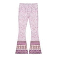 thumbnail image 1 of TOPGOD Women Wide Leg Pants Floral Hippie High Waist  Casual Holiday Flared Bell Trousers, 1 of 6