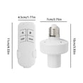 thumbnail image 3 of Monstrate Portalámparas de 220V, convertidor de Base de lámpara de repuesto, interruptor de luz nocturna de plástico, iluminación de enchufe para Accesorios para electrodomésticos Monstrate HA3449-00B, 3 of 6
