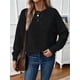 thumbnail image 4 of Suéteres de Mujer de Otoño, Informales, de Larga, Ligeros, de Gran Tamaño, Tipo Pulóver Negro XL, 4 of 7