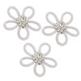 thumbnail image 4 of Shoe Brooch, Bottom Buckle Pin Directly Attached Exquisite Cute Flower Brooch  For Clothing Matching For Daily Decoration White Mesh White Rhinestone,Pink Mesh Pink Rhinestone,Blue, 4 of 8