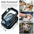 thumbnail image 5 of Goton 2 Pack Waterproof Case for Apple Watch Series 9 8 7 Screen Protector 41mm, Tempered Glass Hard PC Shockproof Cover Back Bumper for iWatch, 5 of 12