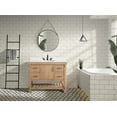 thumbnail image 2 of Ari Kitchen & Bath Marina Farmhouse 42" Solid Wood Bathroom Vanity in Driftwood, 2 of 11