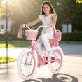 thumbnail image 3 of XJD 20 inch Kids Bike for Toddlers 7-12 Years Old Kids, Girls Bike with Streamers, Basket and Doll Seat, Children Bicycles with Handbrake, 3 of 18