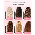 thumbnail image 2 of BESTOPE PRO - Rizador de pelo 6 en 1 con barril de cerámica para cabello largo/mediano, con varillas intercambiables de 0,35" a 1,25", voltaje dual, incluye guante y pinzas - Negro, 2 of 5