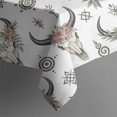 thumbnail image 5 of White Buffalo Skull Flower Geometric Pattern Square Tablecloth,Waterproof Square Table Cover,Wipeable Spillproof Washable Table Cover for Home Kitchen Party Decor 42"X42"(107x107cm), 5 of 6