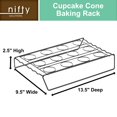 thumbnail image 4 of Rejilla para hornear Nifty Solutions para conos de cupcake, antiadherente, 34 x 24 cm, 4 of 8