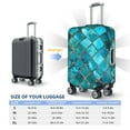 thumbnail image 4 of Balery Square Glass Mosaic Funda de equipaje, fundas para maletas, elástica, lavable, protector de maletas, compatible con maletas de 18 a 32 pulgadas-Large, 4 of 7