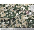 thumbnail image 2 of Soimoi Rayon Crepe Fabric Two Tone With White Camouflage Print Fabric by Yard 46 Inch Wide, 2 of 3