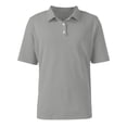 thumbnail image 6 of Lumtrix Men's Polo Shirts Short Sleeve Cotton Casual Button Tee Classic Loose Fit Collared Golf Tops Gray M, 6 of 8