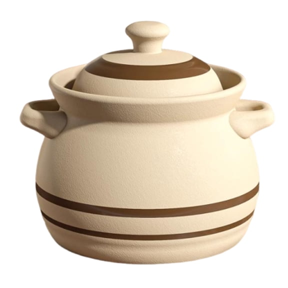 Claypot Rice Pot,Clay Cooking Pot,Traditional Handmade Japanese Donabe Clay Pot Casserole,Heat Resistant Round Earthenware